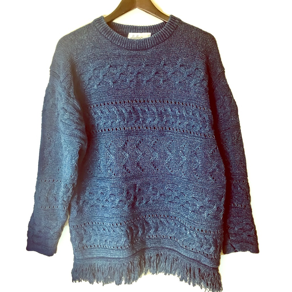 TIMELESS Knit Denim Sweater by DALMYS size L